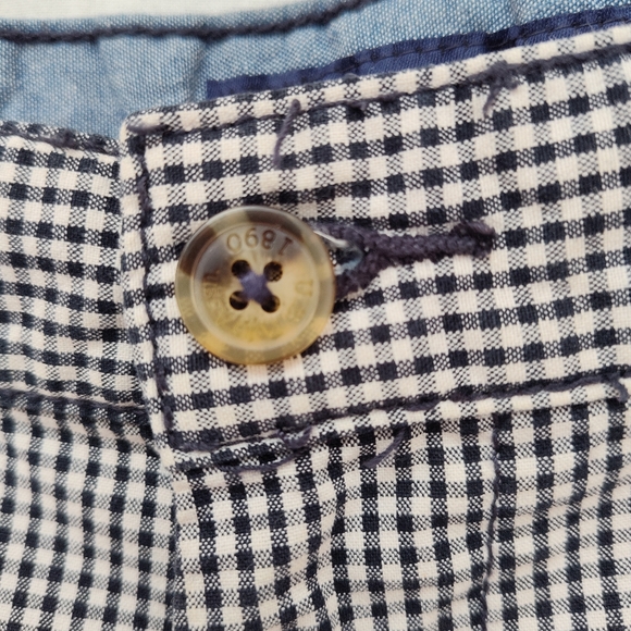 US Polo Assn men's checkered shorts plaid summer boat casual black white cotton - Picture 2 of 11